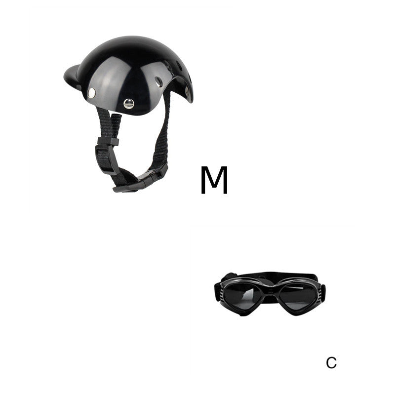 Motorcycle Helmet Dog Cat Accessories Pet Toy Hat Headwear